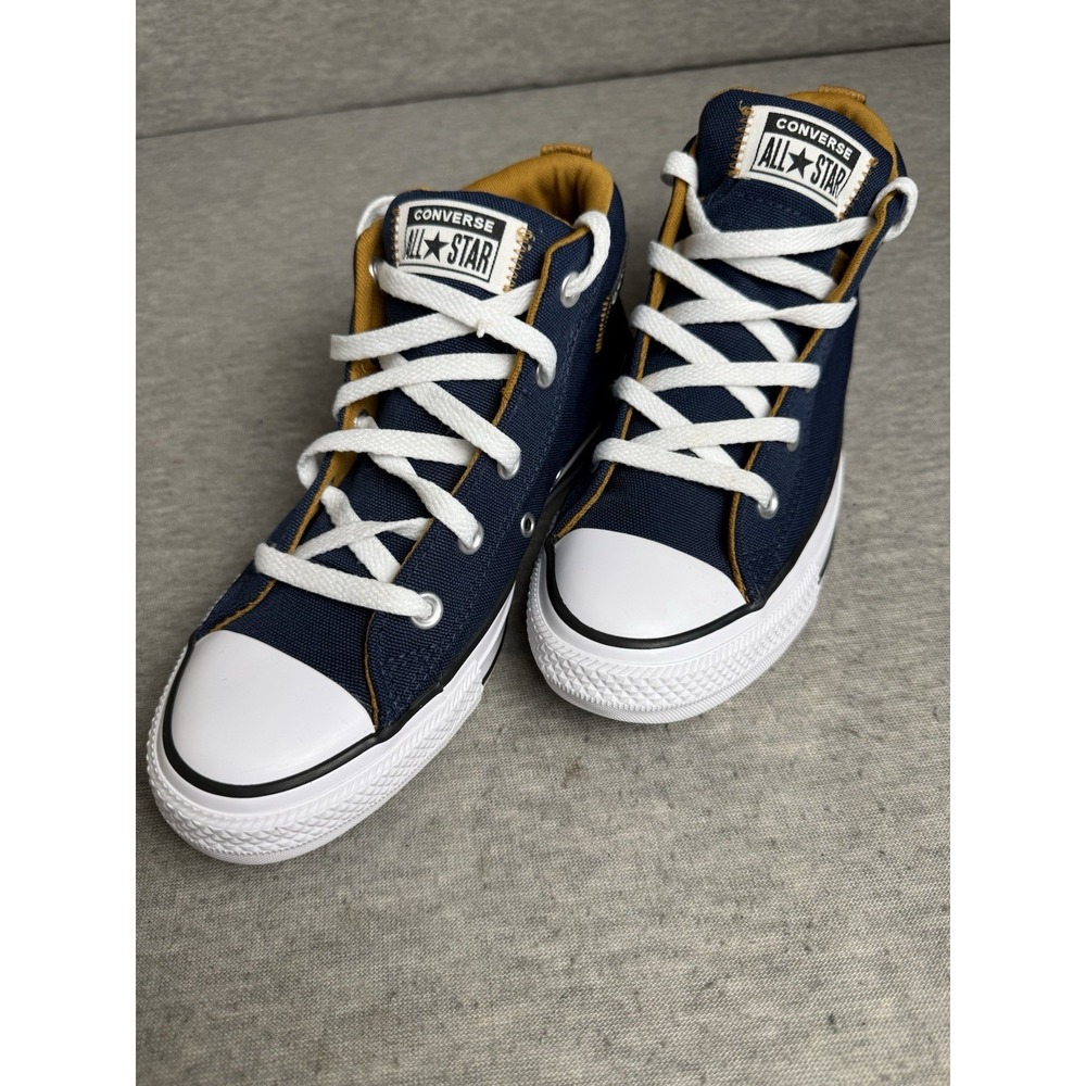 Converse Chuck Taylor All Star High Street Navy Gold Men 6 Women 8 Sneakers